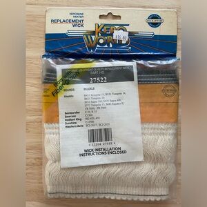 KERO WORLD 27522 Kerosene Heater Wick NOS Aladdin Sunshine Emerson Bombardier